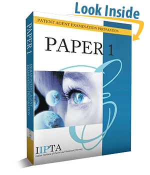 Patent Agent Exam study material by IIPTA Paper 1 objective question book free pdf sample download